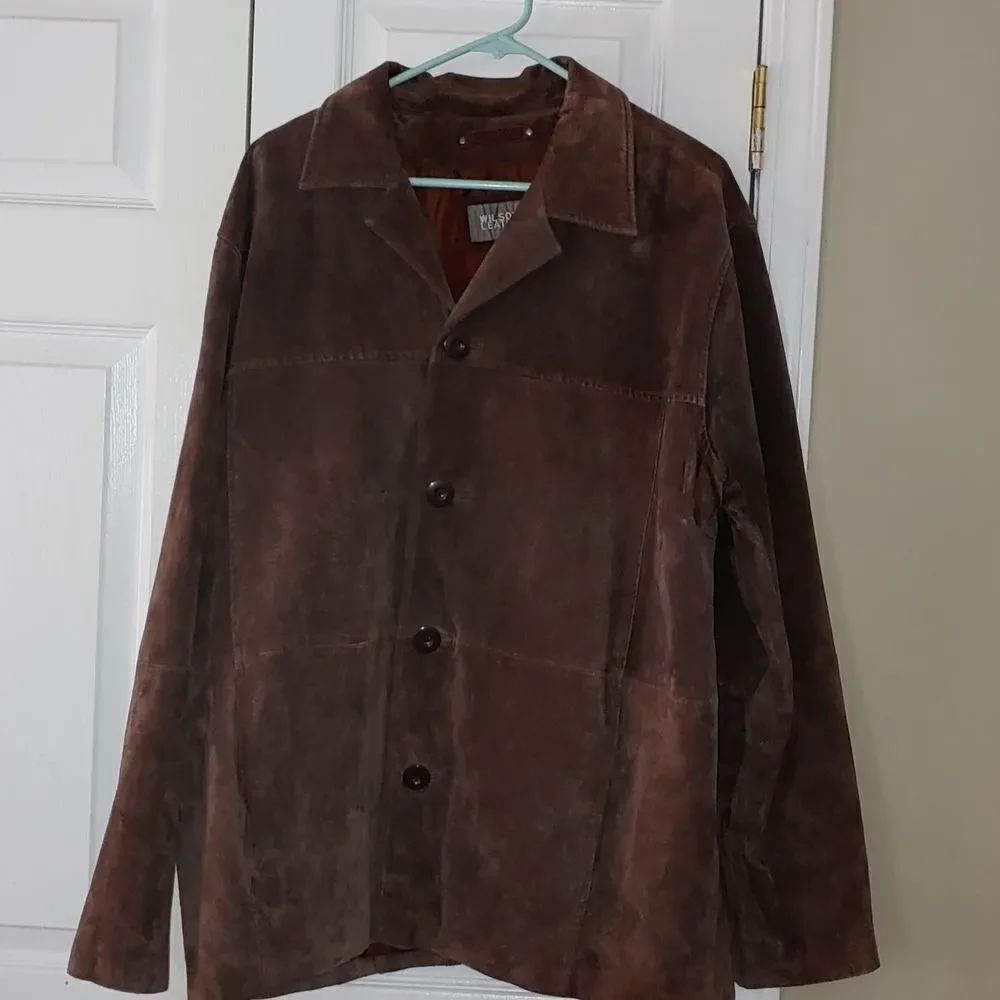Wilsons Leather Brown Suede Men's Jacket Size XL